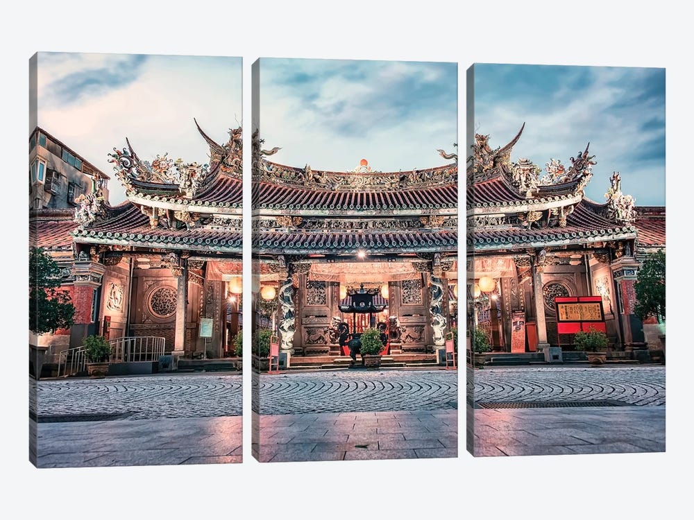 Dalongdong Baoan Temple by Manjik Pictures 3-piece Art Print