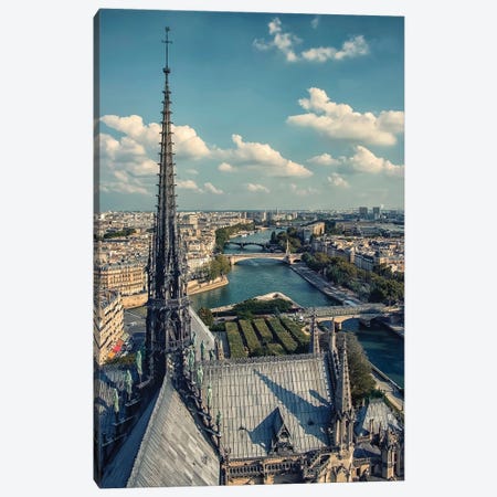 Notre-Dame Roof Canvas Print #EMN1145} by Manjik Pictures Canvas Wall Art