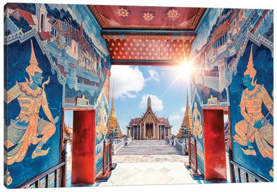 Colorful Grand Palace Canvas Art Print - Thailand Art