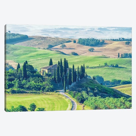 Morning In Tuscany Canvas Print #EMN1159} by Manjik Pictures Canvas Art
