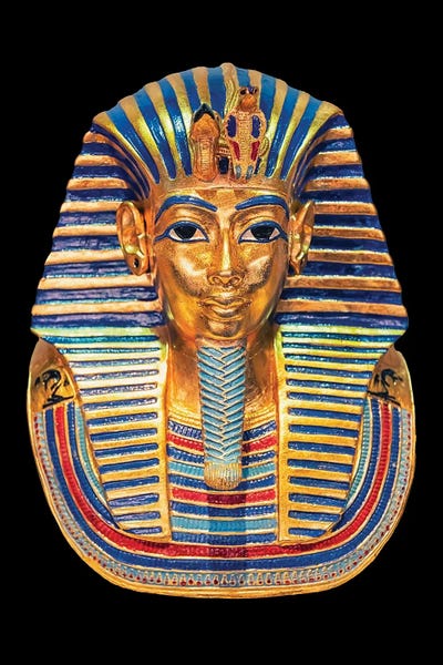 Mask Of Tutankhamun by Manjik Pictures framed wall art