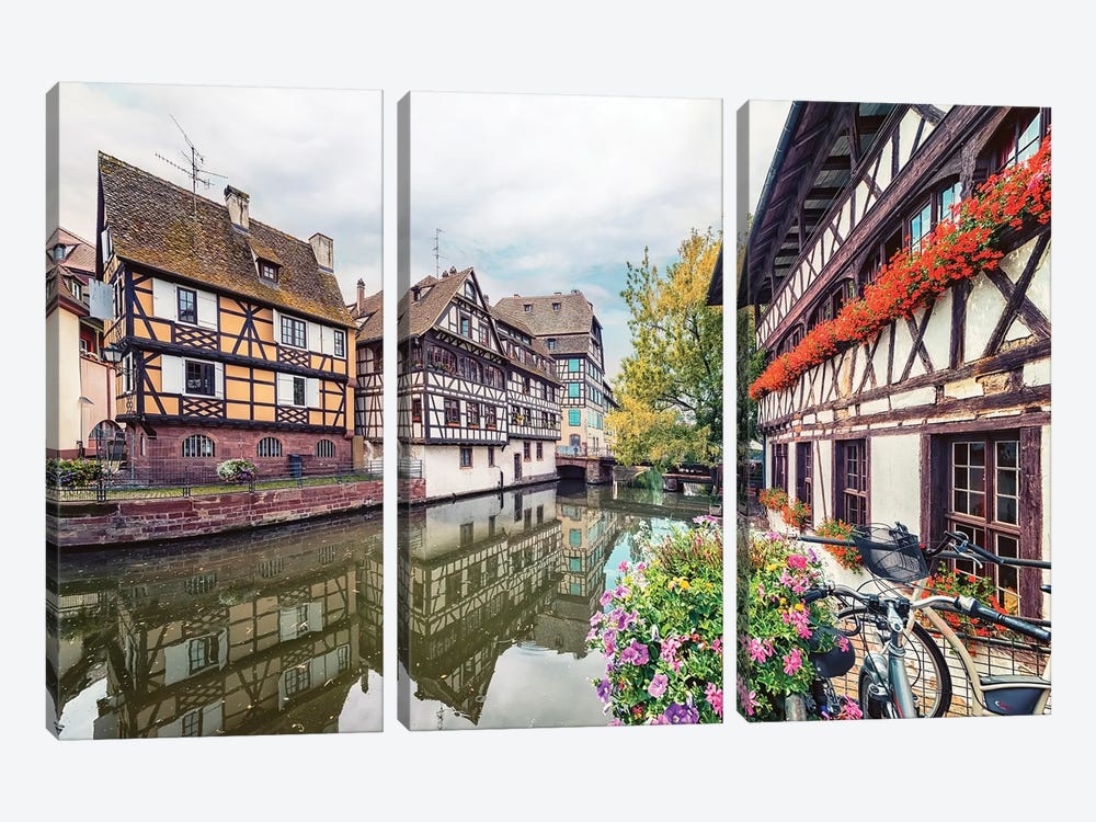 Strasbourg by Manjik Pictures 3-piece Canvas Wall Art