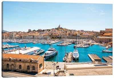 Marseille City Canvas Art Print - Manjik Pictures