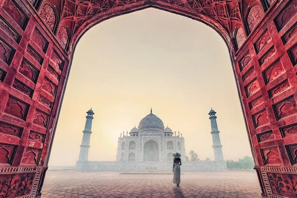 Taj Mahal: The Lady In The Fog by Manjik Pictures