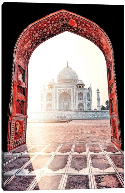 Sunlight On The Taj Canvas Art Print - Taj Mahal