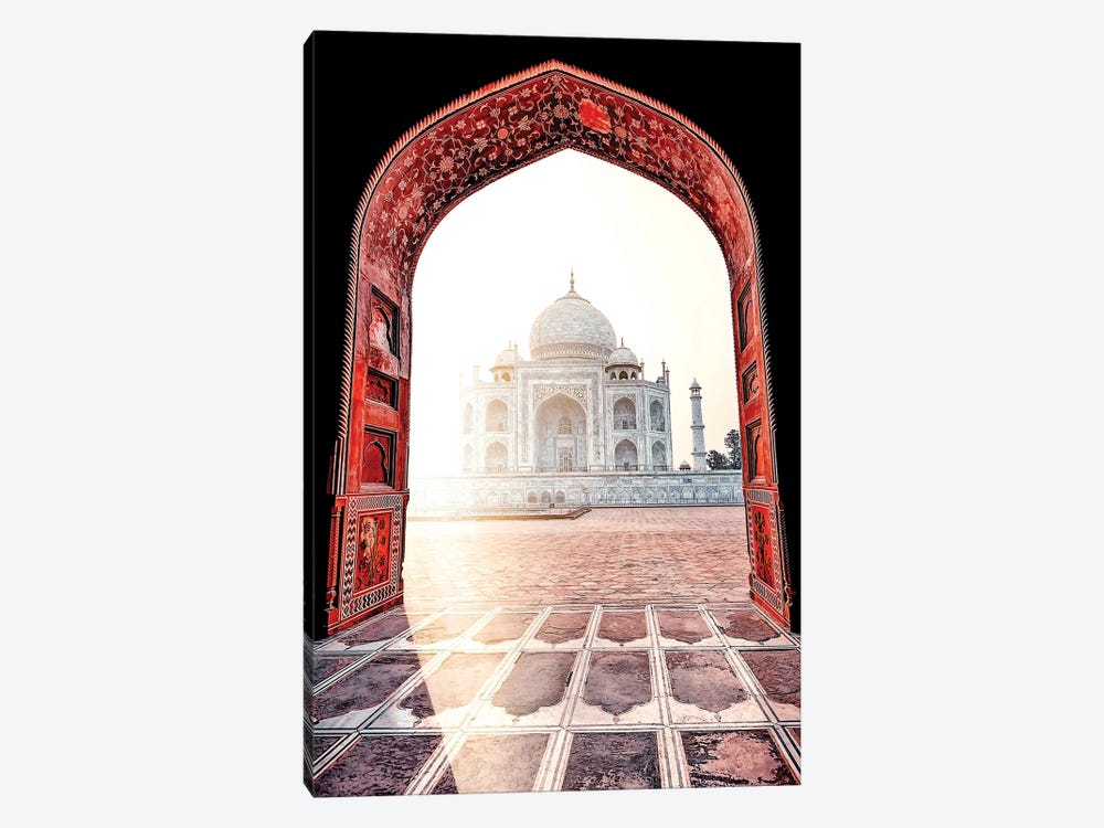 Sunlight On The Taj by Manjik Pictures 1-piece Canvas Artwork
