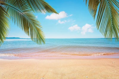 Peaceful Beach by Manjik Pictures multi panel art