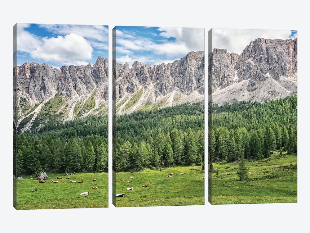 Italian Alps by Manjik Pictures 3-piece Canvas Artwork