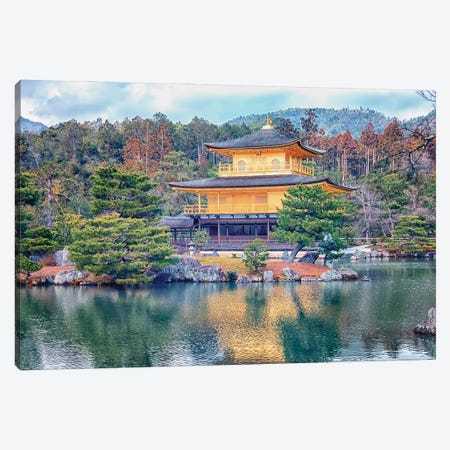 Temple In Kyoto Canvas Print #EMN1202} by Manjik Pictures Canvas Artwork