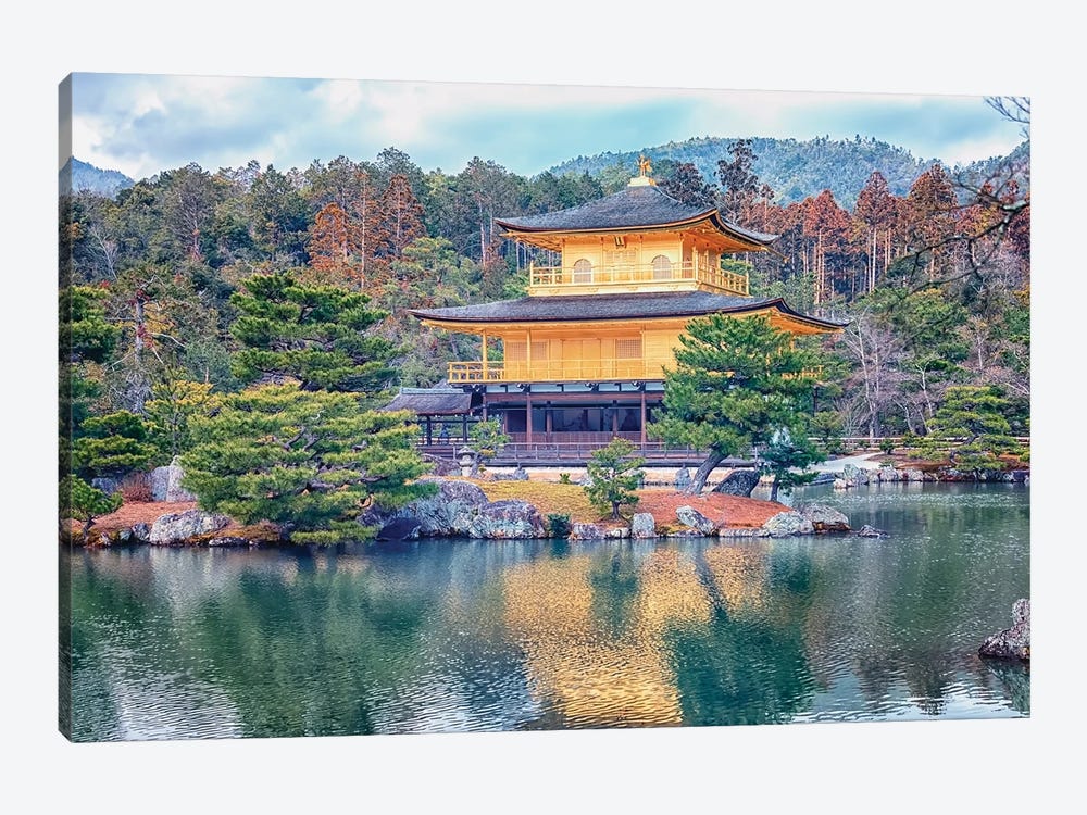 Temple In Kyoto by Manjik Pictures 1-piece Canvas Print