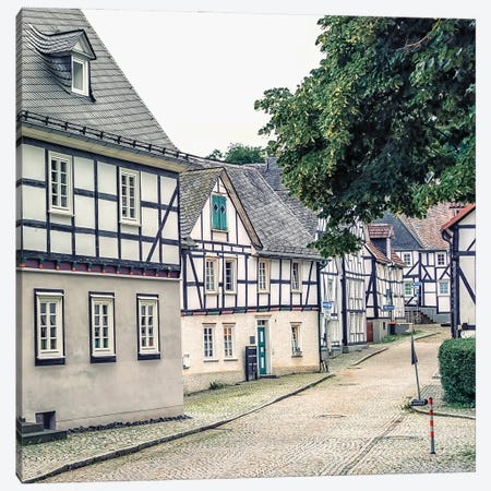 Half-Timbered Village Canvas Print #EMN1204} by Manjik Pictures Canvas Print