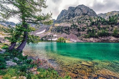 Mountain Lake by Manjik Pictures art print