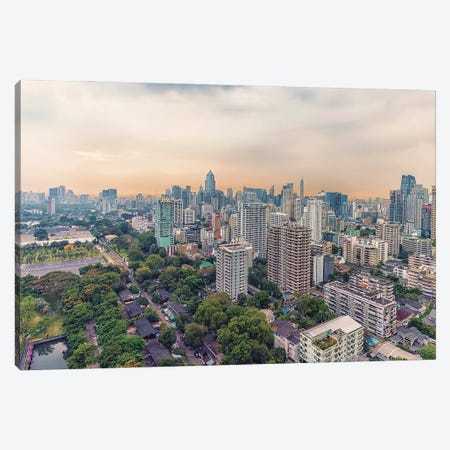 Evening In Bangkok Canvas Print #EMN1207} by Manjik Pictures Canvas Art Print