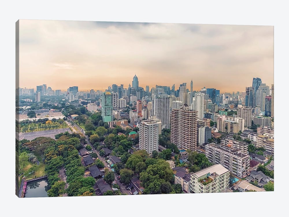 Evening In Bangkok by Manjik Pictures 1-piece Canvas Wall Art