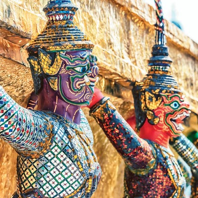 Guardian Statues by Manjik Pictures multi panel art