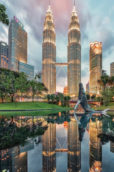 KLCC by Manjik Pictures canvas print