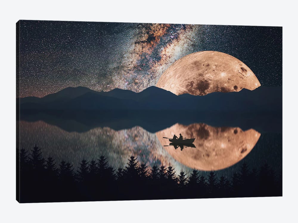 Supermoon by Manjik Pictures 1-piece Canvas Art Print