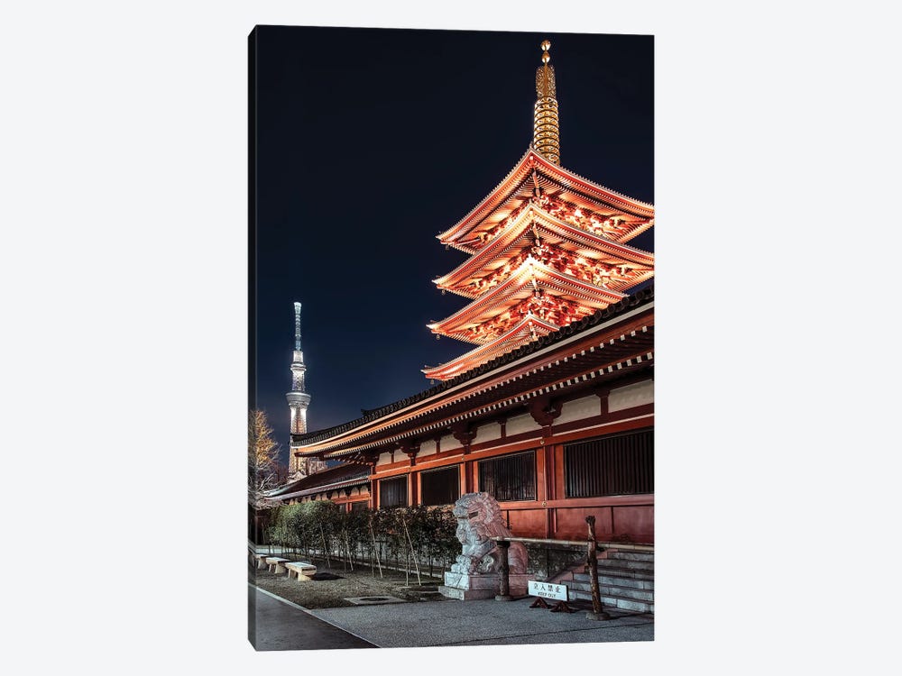 Tokyo By Night by Manjik Pictures 1-piece Art Print