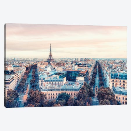 Beautiful Paris City Canvas Print #EMN1220} by Manjik Pictures Canvas Art