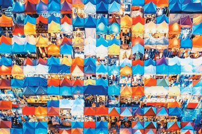 The Colorful Market by Manjik Pictures canvas print