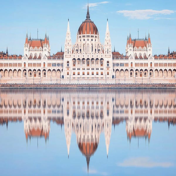 Hungary: Hungarian Parliament Reflection by Manjik Pictures