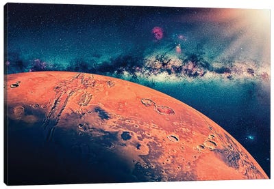 Mars Planet Canvas Art Print - Mars Art