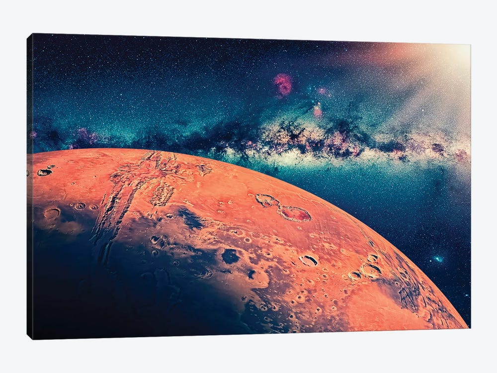 Mars Planet by Manjik Pictures 1-piece Canvas Print