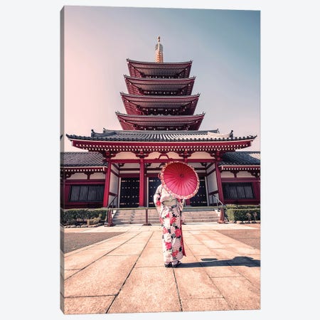 Traditional Tokyo Canvas Print #EMN123} by Manjik Pictures Canvas Art Print