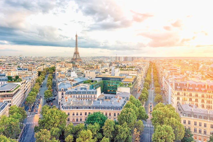 Paris Evening Light by Manjik Pictures wall art