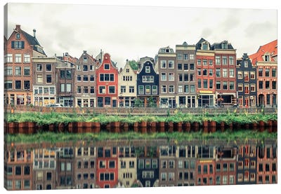 Colorful Amsterdam Canvas Art Print - Netherlands Art