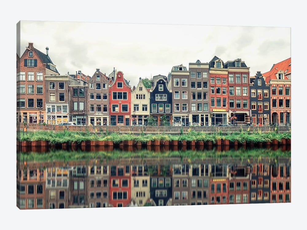 Colorful Amsterdam by Manjik Pictures 1-piece Canvas Art