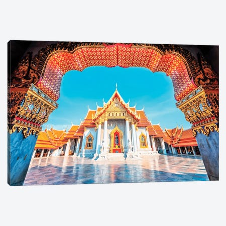 Wat Benchamabophit Dusitwanaram Canvas Print #EMN1248} by Manjik Pictures Canvas Wall Art
