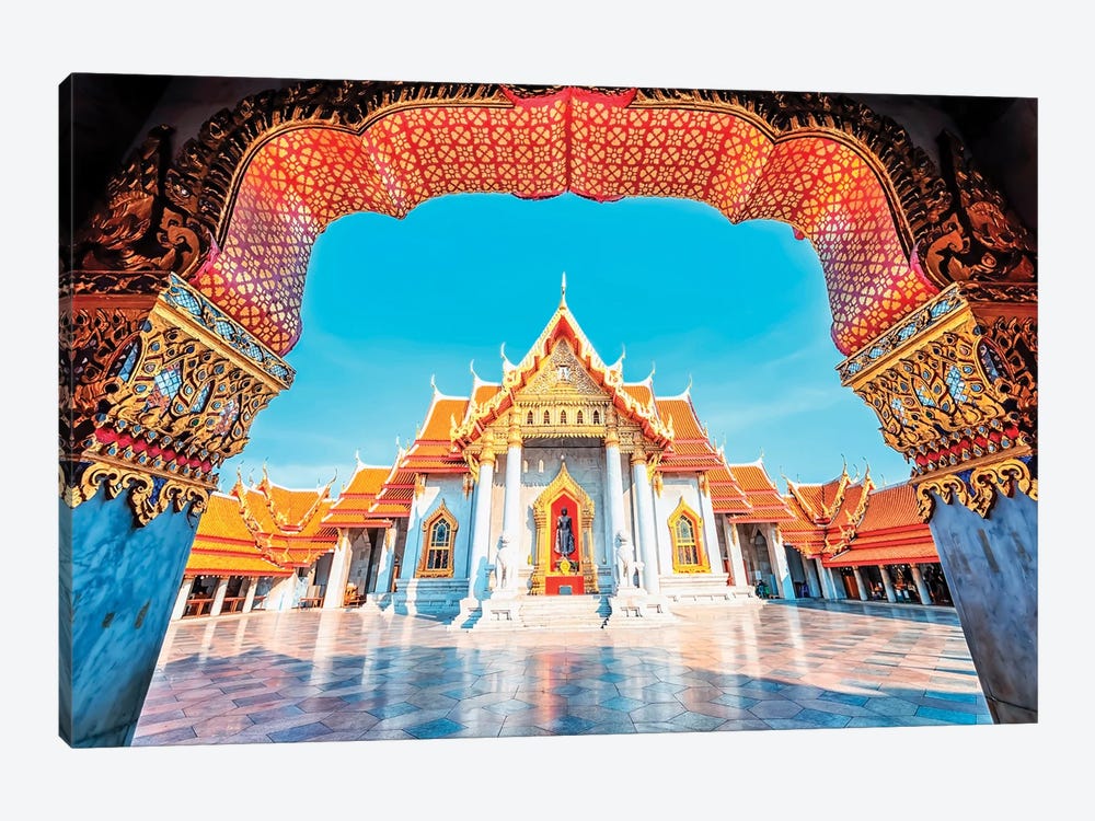 Wat Benchamabophit Dusitwanaram by Manjik Pictures 1-piece Canvas Print