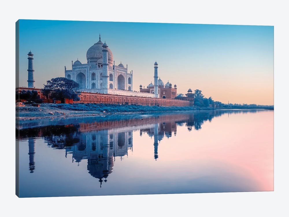 Blue Taj Mahal by Manjik Pictures 1-piece Canvas Art