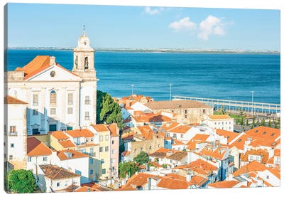 Lisbon Roofs Canvas Art Print - Portugal Art