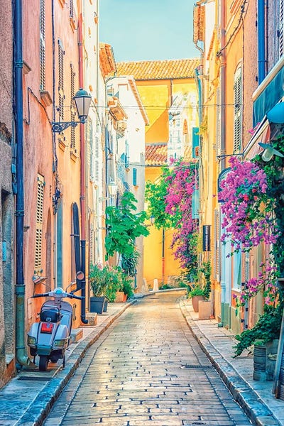 Saint-Tropez Street by Manjik Pictures canvas print