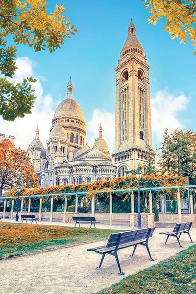 Canvas Print: Garden In Montmartre by Manjik Pictures - thumbnail