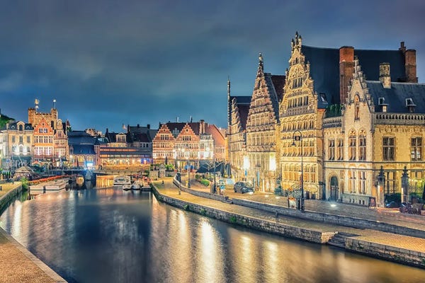 Ghent At Dusk