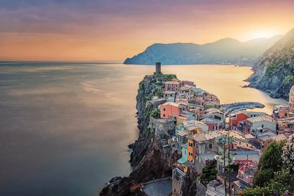 Liguria: Vernazza In The Evening by Manjik Pictures