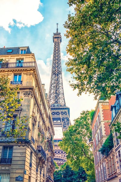 Canvas Print: Colorful Paris by Manjik Pictures