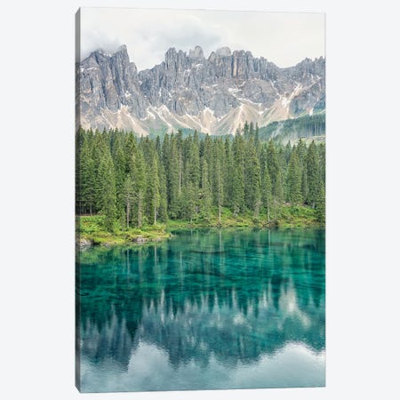 Karersee Canvas Print #EMN1305} by Manjik Pictures Canvas Wall Art