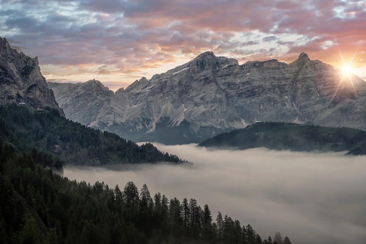 Sunset In The Dolomites by Manjik Pictures wall art