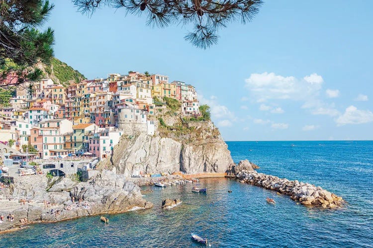 Summer In Manarola by Manjik Pictures wall art