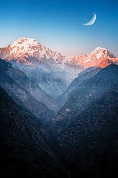 The Himalayas: Himalayan Sunset by Manjik Pictures