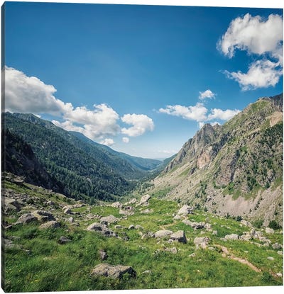 French Alps Landscape Canvas Art Print