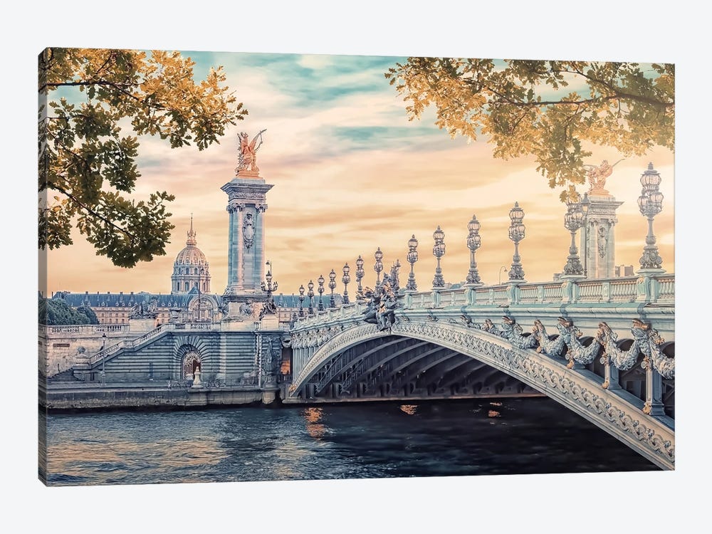 Paris At Fall by Manjik Pictures 1-piece Canvas Art