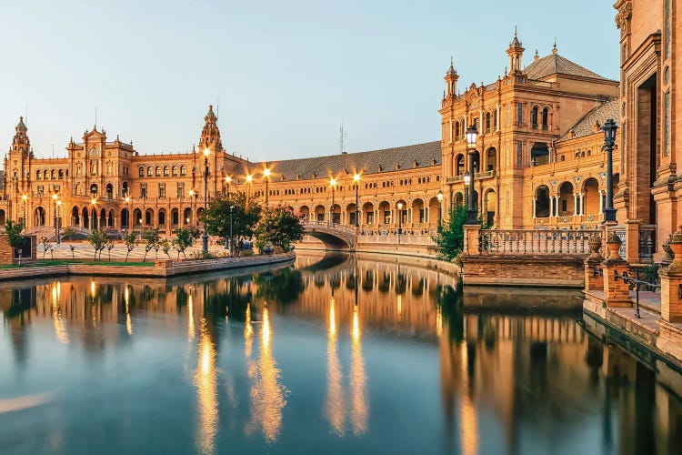 Seville At Dusk by Manjik Pictures wall art