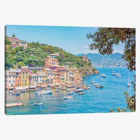 Italian Coastline Canvas Print #EMN1320} by Manjik Pictures Canvas Art Print