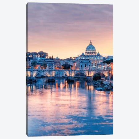 Sweet Light Over Rome Canvas Print #EMN1322} by Manjik Pictures Art Print