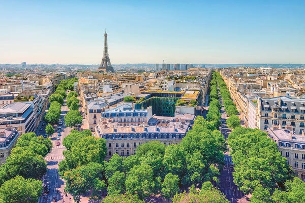 Canvas Print: Paris In Summer by Manjik Pictures